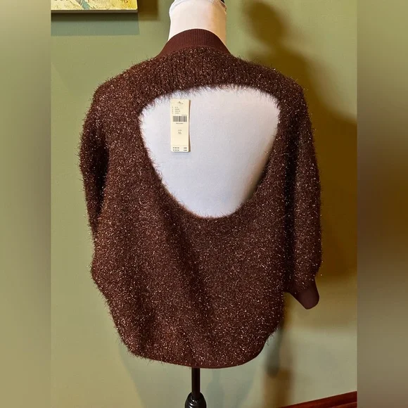 Anthropologie Violetta Tinsel Sweater By Maeve - Picture 5 of 8